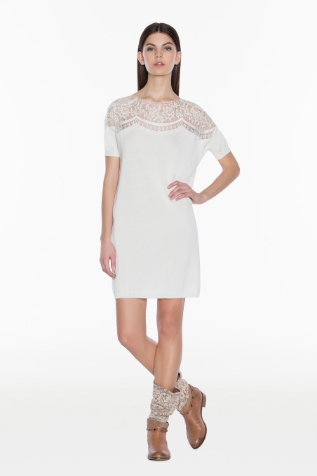 TS63XC VESTIDO ENCAJE twin set