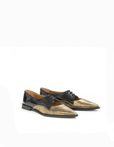 Zapato Nemonic charol negro oro 2476 | Nemonic