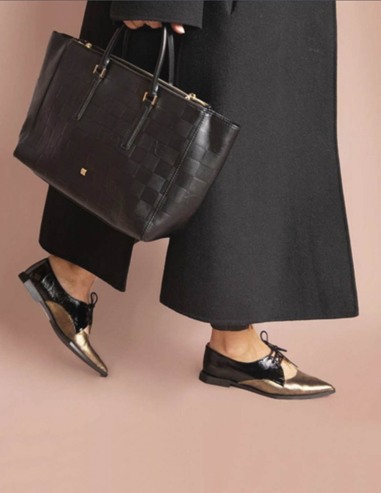 Zapato Nemonic charol negro oro 2476 | Nemonic