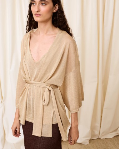 Chaqueta lurex dorada 6663