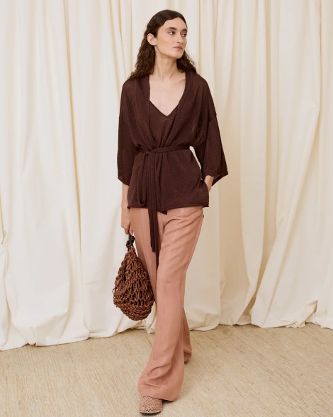 Chaqueta lurex chocolate 6663 2