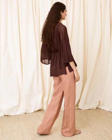 Chaqueta lurex chocolate 6663