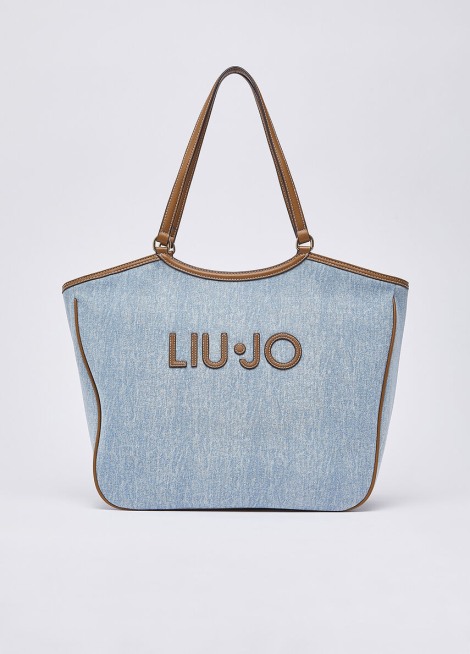 Bolso tote grande de denim 6208