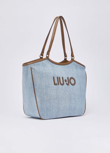 Bolso tote grande de denim 6208