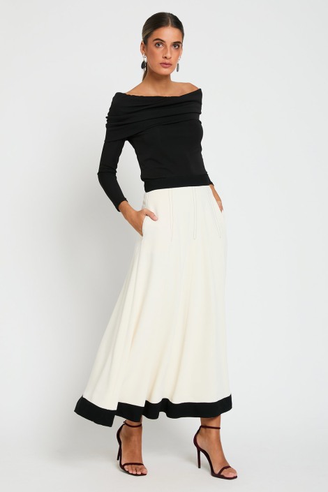 Falda Sibony Color Nude