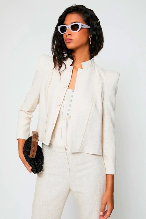 Chaqueta Plum Colour nude 2