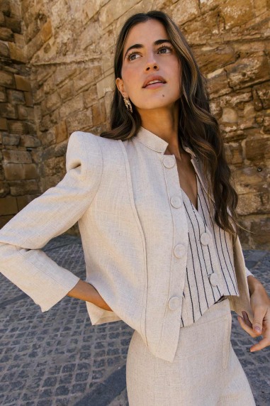 Chaqueta Plum Colour nude