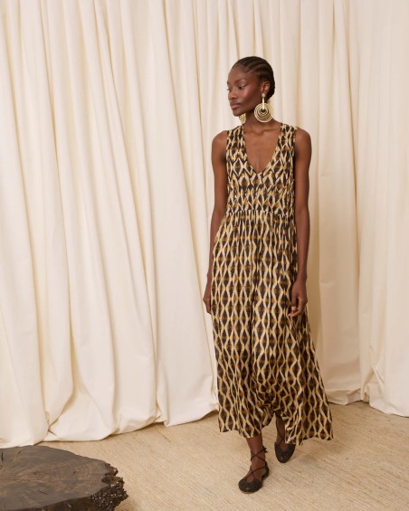 Vestido geométrico amarillo Is coming