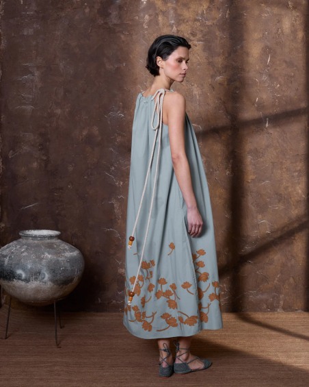 Vestido halter azul 6241-624