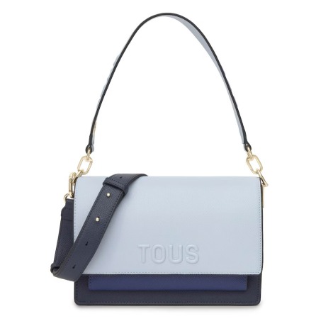 Bandolera mediana azul marino Audree Saffiano