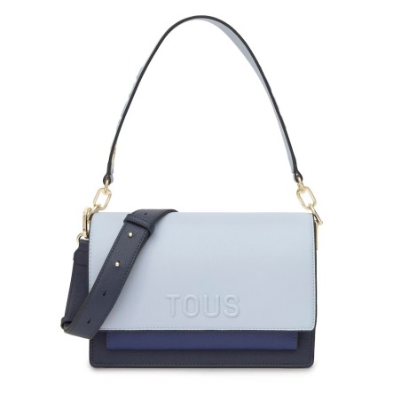 Bandolera mediana azul marino Audree Saffiano