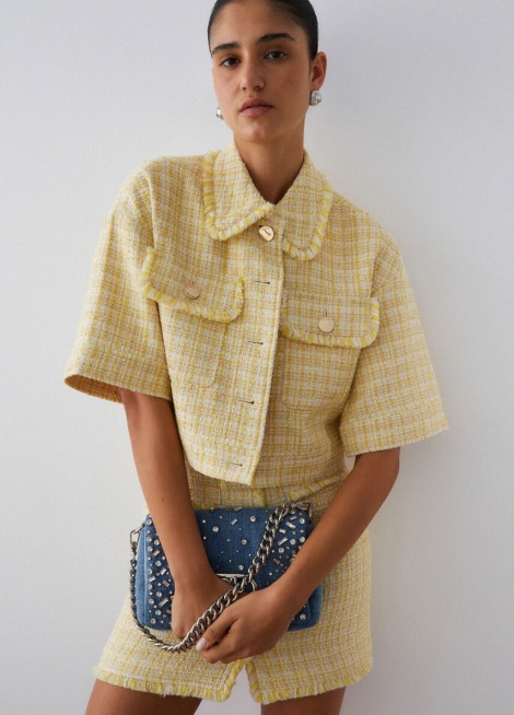 Chaqueta corta de bouclé WA6157