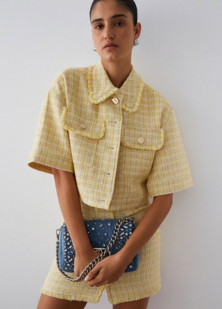 Chaqueta corta de bouclé WA6157