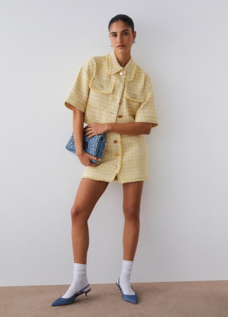 Chaqueta corta de bouclé WA6157