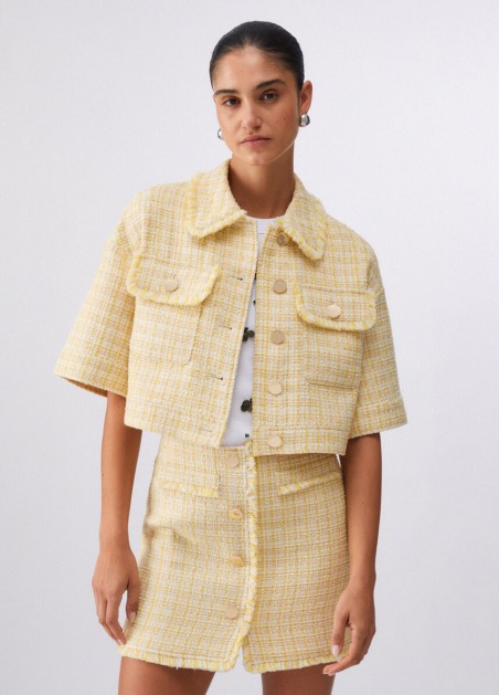 Chaqueta corta de bouclé WA6157