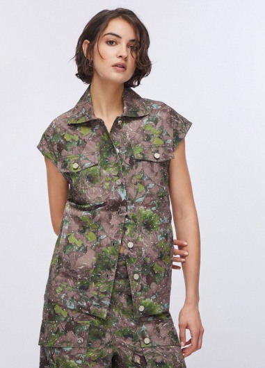 Chaleco con estampado WA6341