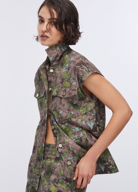 Chaleco con estampado WA6341