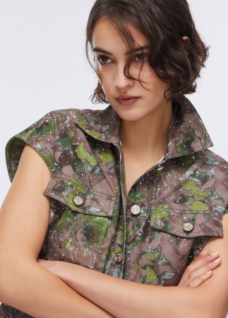 Chaleco con estampado WA6341