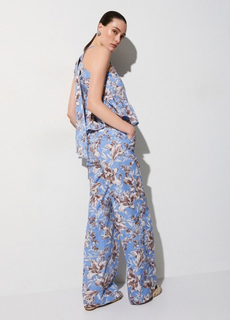 Pantalón palazzo de popelina  WA6441