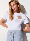 Camiseta con bordado a jour WA6413