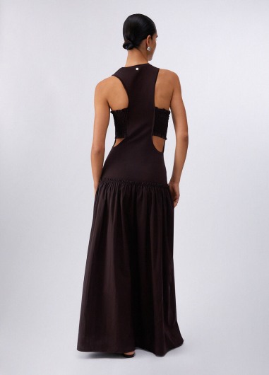 Vestido largo con cut-out wa6466