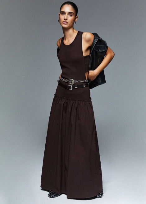 Vestido largo con cut-out wa6466 2