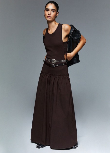 Vestido largo con cut-out wa6466