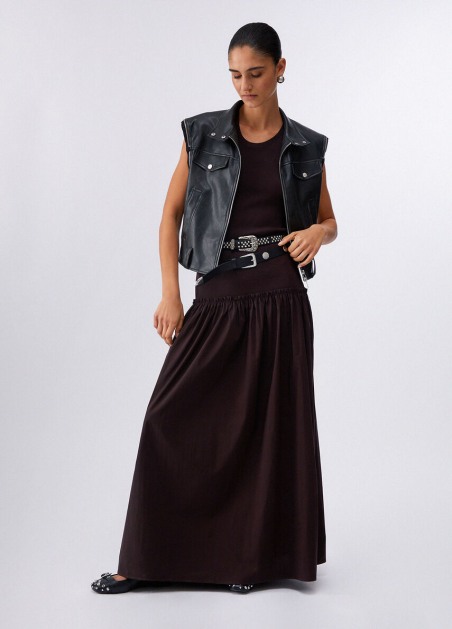 Vestido largo con cut-out wa6466