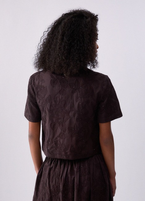 Camisa  de muselina con bordados wa6508 2