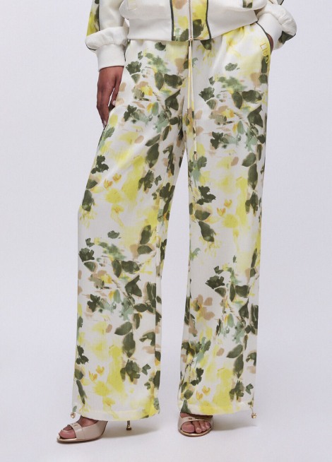 Pantalón de raso estampado TA6257 2