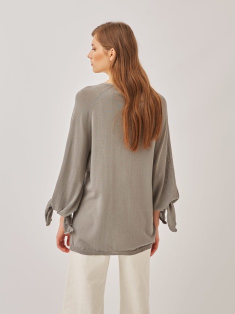 Chaqueta de punto gris 745 1052 2