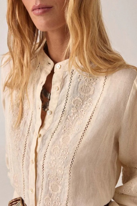 Virginia Blouse Linen Solstice