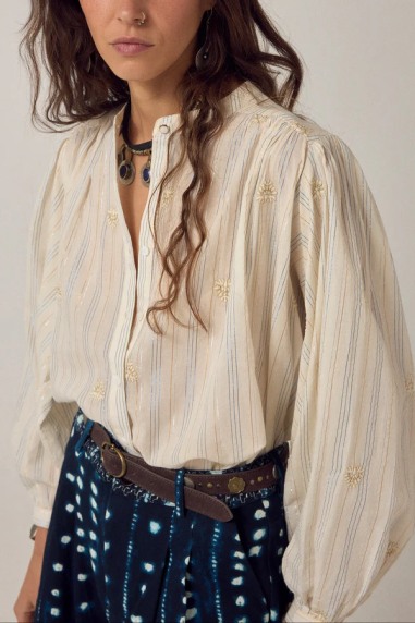 Caroline Blouse Starry White  Maison Hotel