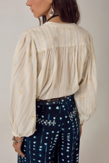 Caroline Blouse Starry White  Maison Hotel