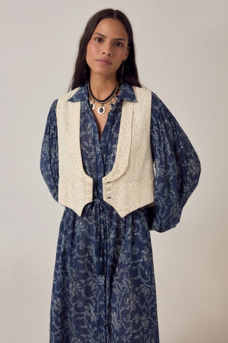 Florence Vest Shell Brodé