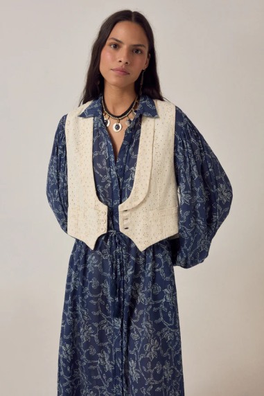 Florence Vest Shell Brodé