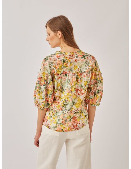 Blusón estampado flores naranja 750 1064