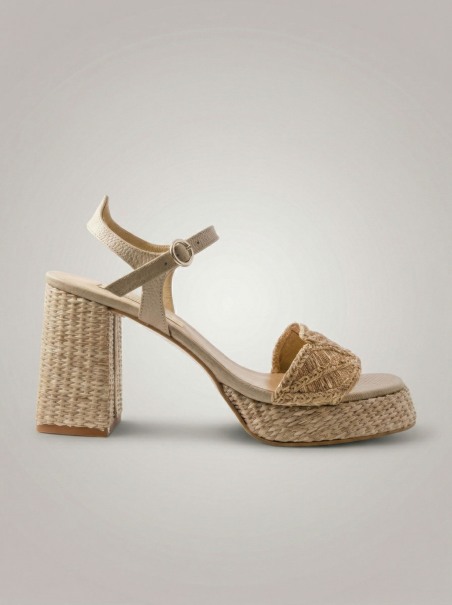 Sandalia rafia natural Ezzio 56623