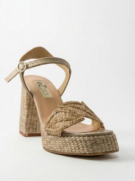 Sandalia rafia natural Ezzio 56623