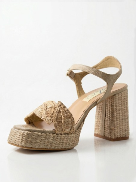 Sandalia rafia natural Ezzio 56623
