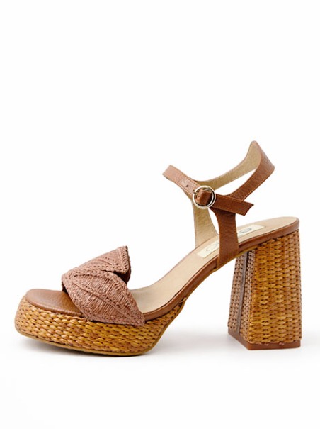 Sandalia rafia natural Ezzio 56623