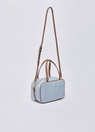 Bolso bowling mediano de denim AA6113