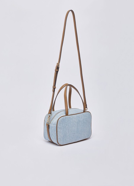 Bolso bowling mediano de denim AA6113