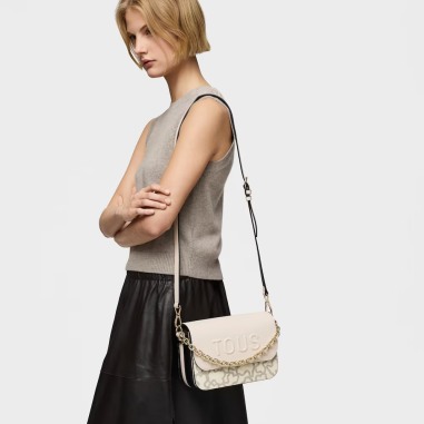 Bolso bandolera TOUS Chain Kaos Icon negro mediano
