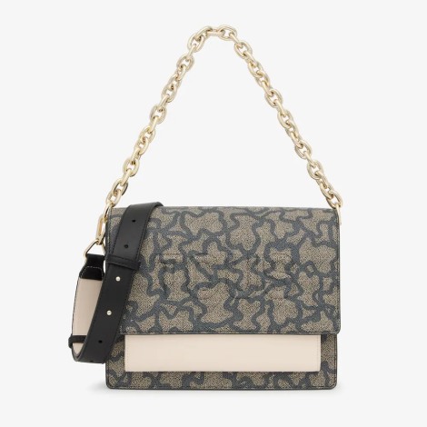 Bandolera mediana TOUS Audree Chain Kaos Icon negro