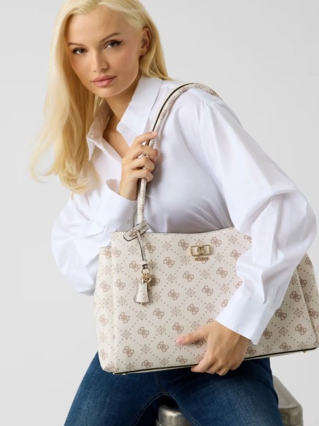 Bolso de hombro Guess Emelie Logo HWGP9928220