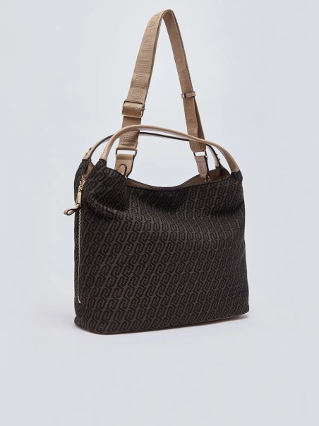 Bolso tote grande Liu Jo con monograma AA6057T378A00533
