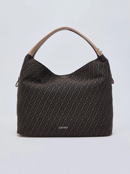 Bolso tote grande Liu Jo con monograma AA6057T378A00533