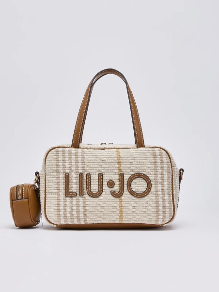 Bolso bowling mediano Liu Jo de encaje AA6113T387A00005