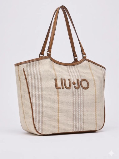 Bolso tote grande Liu Jo de rafia AA6208T383A00005